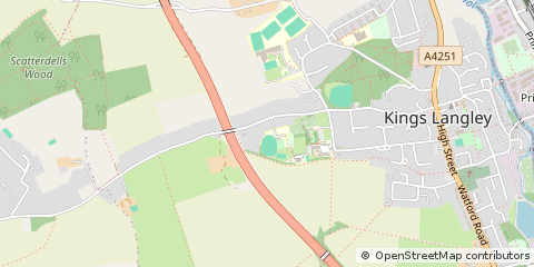 Map of Kings Langley