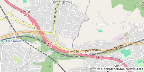 Map of Swansea