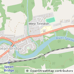 Map of Spean Bridge, Inverness-Shire
