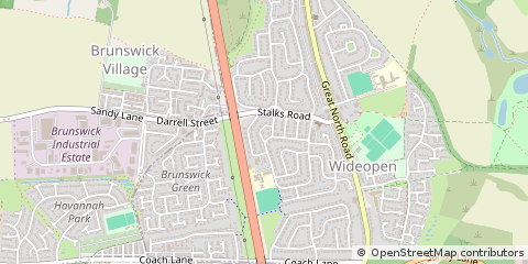 Map of Newcastle Upon Tyne