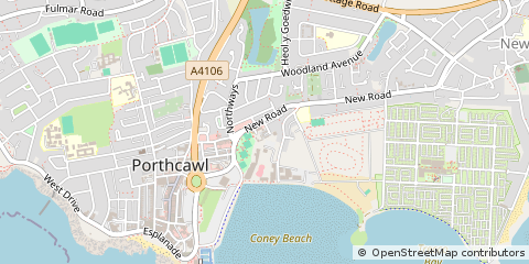 Map of MID Glam, Bridgend