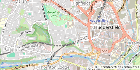 Map of Huddersfield