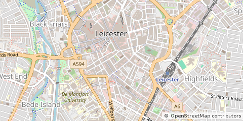 Map of Leicester