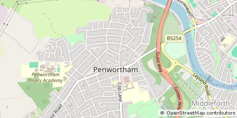 Map of Preston