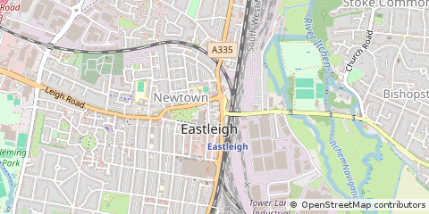 Map of Eastleigh, Hampshire