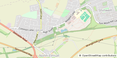 Map of Pontefract, West Yorkshire