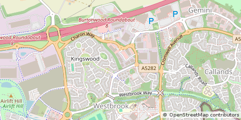 Map of Warrington