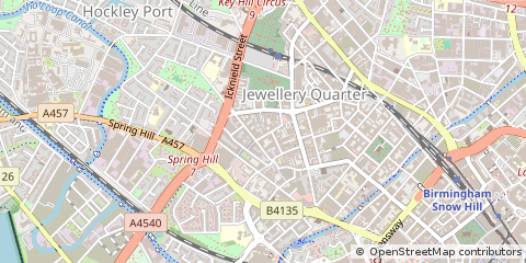 Map of Birmingham, West Midlands