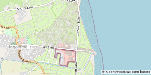 Map of Skegness, Lincs