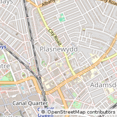 Map of Cardiff, South Glamorgan