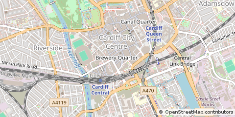 Map of Cardiff