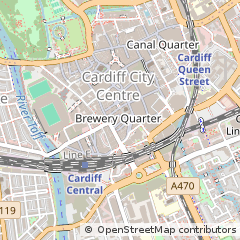 Map of Cardiff