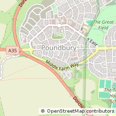 Map of Dorchester, Dorset