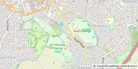 Map of Taunton, Somerset