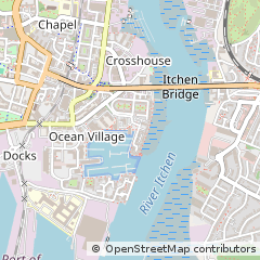 Map of Southampton, Hampshire