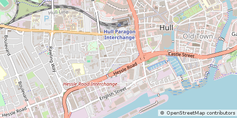 Map of Hull, North Humberside