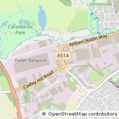 Map of Swadlincote, Derbyshire