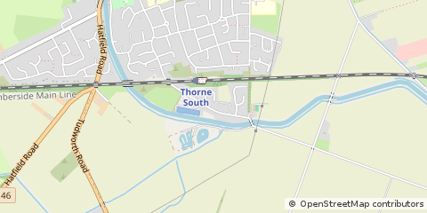 Map of Doncaster, South Yorkshire