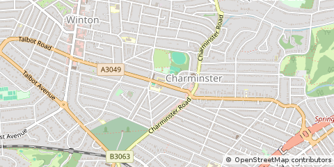 Map of Bournemouth, Dorset