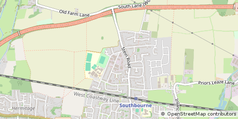 Map of Southbourne, Emsworth