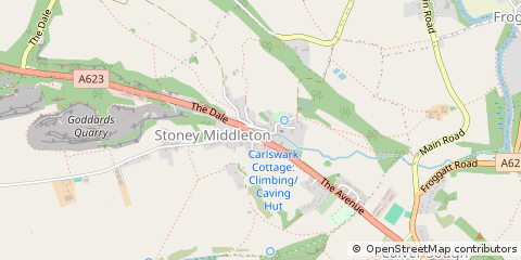 Map of Derbyshire