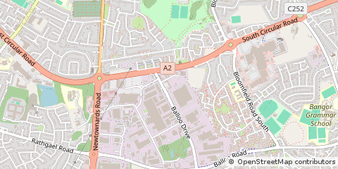 Map of Bangor, CO. Down