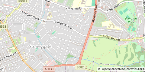 Map of Leicester