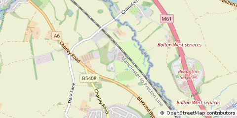 Map of Bolton, Lancashire