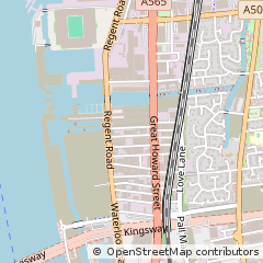 Map of Liverpool, Merseyside
