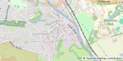 Map of Colchester, Essex