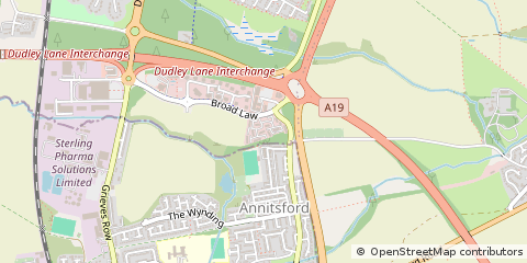 Map of Cramlington, Northumberland