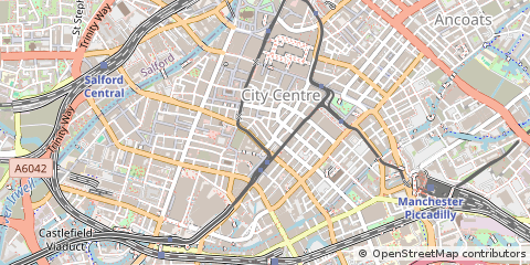 Map of Manchester