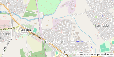 Map of Houghton LE Spring, Tyne and Wear