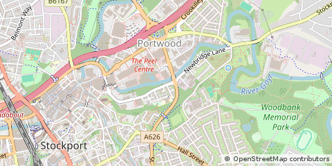Map of Stockport, Cheshire