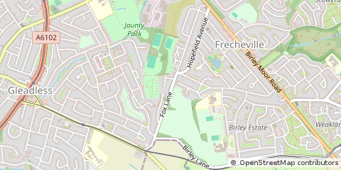 Map of Sheffield