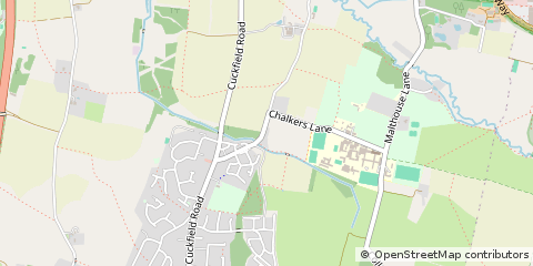 Map of Hurstpierpoint, West Sussex