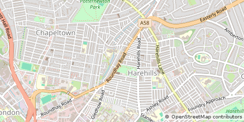 Map of Leeds