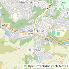 Map of Rossendale, Lancashire