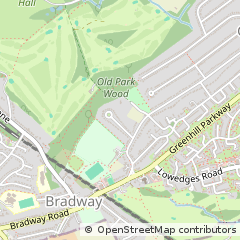 Map of Sheffield, South Yorkshire