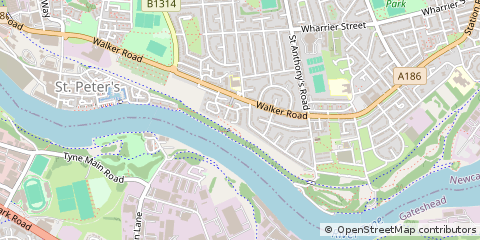 Map of Newcastle Upon Tyne