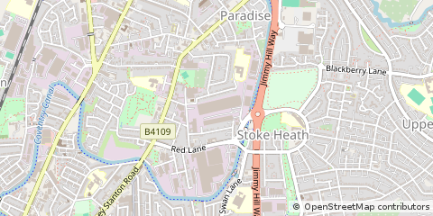 Map of Coventry, Warickshire