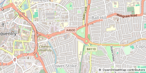 Map of Coventry