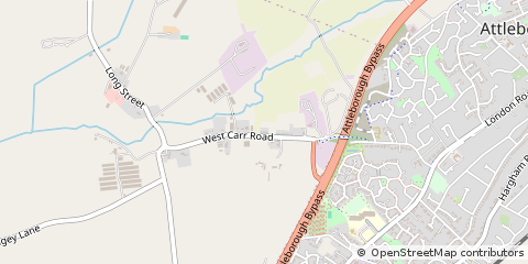Map of Attleborough, Norfolk