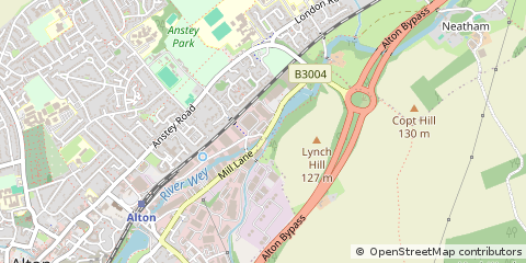 Map of Alton, Hampshire