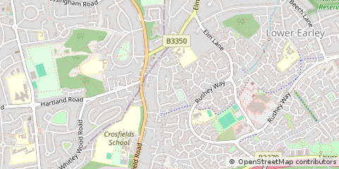 Map of Reading, Berkshire
