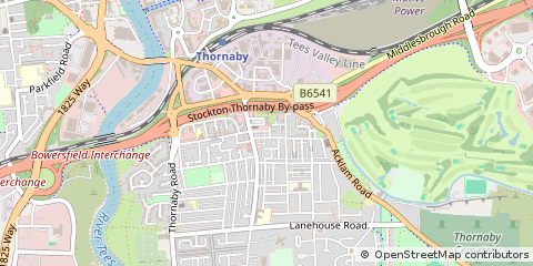 Map of Stockton-on-Tees