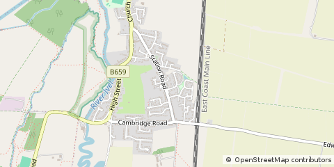 Map of Langford, Bedfordshire