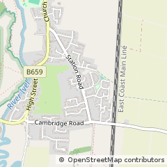 Map of Langford, Bedfordshire