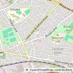 Map of Leeds, West Yorkshire