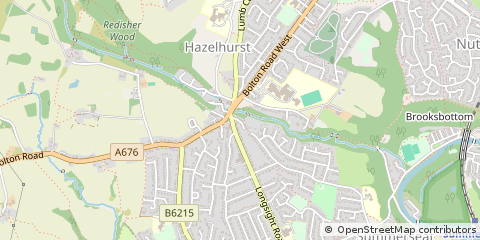 Map of Bury, Lancashire